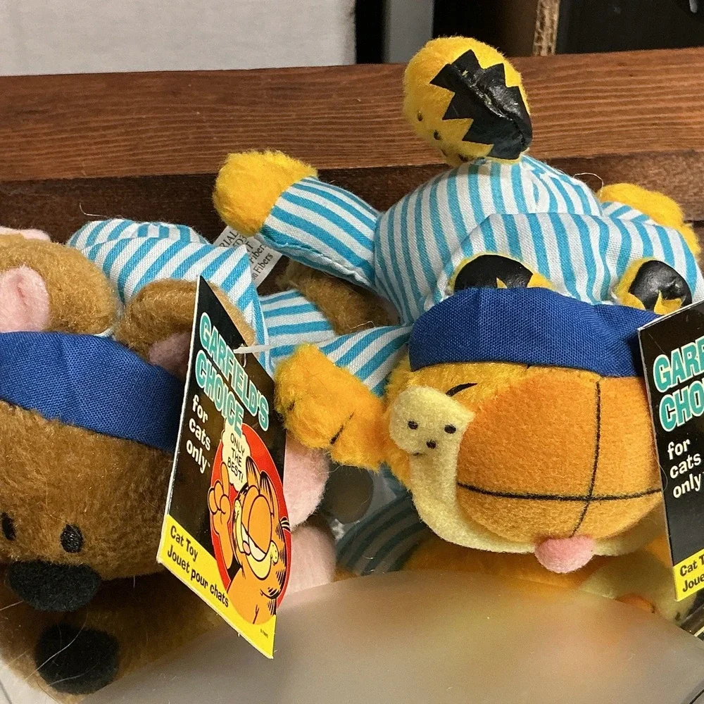 Vintage Garfield's Choice Catnip Toy Garfield And Friends RARE NOS W/TAGS 2pc